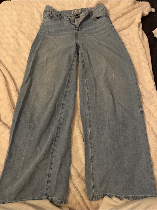 Rewash Denim - Rewash Light Blue Wide Leg Jeans - High Rise Flare 3/26